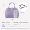 imageLOVEVOOK Purse for Women Small Crossbody Bags Classic Double Zip Top Handle Dome Satchel BagLight Purple