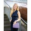 imageLOVEVOOK Purse for Women Small Crossbody Bags Classic Double Zip Top Handle Dome Satchel BagLight Purple