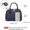 imageLOVEVOOK Purse for Women Small Crossbody Bags Classic Double Zip Top Handle Dome Satchel BagNavy Blue
