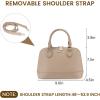 imageLOVEVOOK Purse for Women Small Crossbody Bags Classic Double Zip Top Handle Dome Satchel BagNude