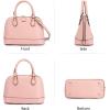imageLOVEVOOK Purse for Women Small Crossbody Bags Classic Double Zip Top Handle Dome Satchel BagPink