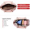 imageLOVEVOOK Purse for Women Small Crossbody Bags Classic Double Zip Top Handle Dome Satchel BagPink