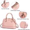imageLOVEVOOK Purse for Women Small Crossbody Bags Classic Double Zip Top Handle Dome Satchel BagPink