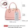 imageLOVEVOOK Purse for Women Small Crossbody Bags Classic Double Zip Top Handle Dome Satchel BagPink