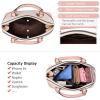 imageLOVEVOOK Purse for Women Small Crossbody Bags Classic Double Zip Top Handle Dome Satchel BagPinkBeige