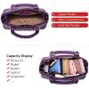 imageLOVEVOOK Purse for Women Small Crossbody Bags Classic Double Zip Top Handle Dome Satchel BagPurple