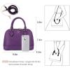 imageLOVEVOOK Purse for Women Small Crossbody Bags Classic Double Zip Top Handle Dome Satchel BagPurple