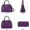 imageLOVEVOOK Purse for Women Small Crossbody Bags Classic Double Zip Top Handle Dome Satchel BagPurple