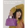 imageLOVEVOOK Purse for Women Small Crossbody Bags Classic Double Zip Top Handle Dome Satchel BagPurple