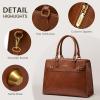 imageLOVEVOOK Purses and Handbags for Women Tote Shoulder Bag Satchel Black Purse and PU Leather Top Handle for ladiesBrown
