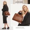 imageLOVEVOOK Purses and Handbags for Women Tote Shoulder Bag Satchel Black Purse and PU Leather Top Handle for ladiesBrown