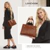 imageLOVEVOOK Purses and Handbags for Women Tote Shoulder Bag Satchel Black Purse and PU Leather Top Handle for ladiesBrowns