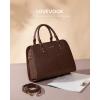 imageLOVEVOOK Purses and Handbags for Women VintageStyle Leather Top Handle Shoulder Bag Satchel Tote Crossbody Purse for LadiesChestnut Brown