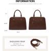 imageLOVEVOOK Purses and Handbags for Women VintageStyle Leather Top Handle Shoulder Bag Satchel Tote Crossbody Purse for LadiesChestnut Brown