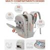imageLOVEVOOK Travel Backpack For Women 40L Carry On Backpack Flight Approved TSA Personal Item Travel Bag Fits 17 Inch Laptop Business Weekender Overnight Waterproof Daypack With 2 Cubes GreyPinkOlive Greenbeigedark Olive Green