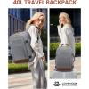 imageLOVEVOOK Travel Backpack For Women 40L Carry On Backpack Flight Approved TSA Personal Item Travel Bag Fits 17 Inch Laptop Business Weekender Overnight Waterproof Daypack With 2 Cubes GreyPinkGreybrown