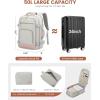 imageLOVEVOOK Travel Backpack For Women 40L Carry On Backpack Flight Approved TSA Personal Item Travel Bag Fits 17 Inch Laptop Business Weekender Overnight Waterproof Daypack With 2 Cubes GreyPinkOlive Greenbeigedark Olive Green