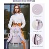 imageLOVEVOOK Travel Backpack For Women 40L Carry On Backpack Flight Approved TSA Personal Item Travel Bag Fits 17 Inch Laptop Business Weekender Overnight Waterproof Daypack With 2 Cubes GreyPinkLight Purple