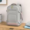 imageLOVEVOOK Travel Backpack For Women 40L Carry On Backpack Flight Approved TSA Personal Item Travel Bag Fits 17 Inch Laptop Business Weekender Overnight Waterproof Daypack With 2 Cubes GreyPinkPinkgrey