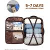 imageLOVEVOOK Travel Backpack for Women TSA Carry On Backpack Flight Approved Luggage 40L Water Resistant Personal Item Daypack Large Weekender Bag fit 17 inch Laptop with 3 Cubes BeigeblackbrownBlack