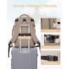 imageLOVEVOOK Travel Backpack for Women TSA Carry On Backpack Flight Approved Luggage 40L Water Resistant Personal Item Daypack Large Weekender Bag fit 17 inch Laptop with 3 Cubes BeigeblackbrownBeigekhakiblack