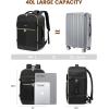 imageLOVEVOOK Travel Backpack for Women TSA Carry On Backpack Flight Approved Luggage 40L Water Resistant Personal Item Daypack Large Weekender Bag fit 17 inch Laptop with 3 Cubes BeigeblackbrownBlack