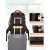 imageLOVEVOOK Travel Backpack for Women TSA Carry On Backpack Flight Approved Luggage 40L Water Resistant Personal Item Daypack Large Weekender Bag fit 17 inch Laptop with 3 Cubes BeigeblackbrownApricotcoffeeblack