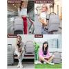imageLOVEVOOK Travel Backpack for Women ampamp Men 40LAirline Approved Carry On Backpack Travel EssentialsTSA Carry on LuggageWaterproof Personal Item Travel BagSuitcase with 3 Packing CubesLight grayPinkLight Greydark Coffee Color