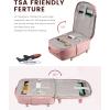 imageLOVEVOOK Travel Backpack for Women ampamp Men 40LAirline Approved Carry On Backpack Travel EssentialsTSA Carry on LuggageWaterproof Personal Item Travel BagSuitcase with 3 Packing CubesLight grayPinkPinkpink