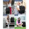 imageLOVEVOOK Travel Backpack for Women ampamp Men 40LAirline Approved Carry On Backpack Travel EssentialsTSA Carry on LuggageWaterproof Personal Item Travel BagSuitcase with 3 Packing CubesLight grayPinkBlackblack