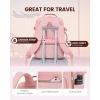 imageLOVEVOOK Travel Backpack for Women ampamp Men 40LAirline Approved Carry On Backpack Travel EssentialsTSA Carry on LuggageWaterproof Personal Item Travel BagSuitcase with 3 Packing CubesLight grayPinkPinkbrown