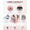 imageLOVEVOOK Travel Backpack for Women ampamp Men 40LAirline Approved Carry On Backpack Travel EssentialsTSA Carry on LuggageWaterproof Personal Item Travel BagSuitcase with 3 Packing CubesLight grayPinkPinkpink