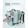 imageLOVEVOOK Travel Backpack for Women ampamp Men 40LAirline Approved Carry On Backpack Travel EssentialsTSA Carry on LuggageWaterproof Personal Item Travel BagSuitcase with 3 Packing CubesLight grayPinkMint Greenblack