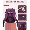 imageLOVEVOOK Travel Backpack for Women ampamp Men 40LAirline Approved Carry On Backpack Travel EssentialsTSA Carry on LuggageWaterproof Personal Item Travel BagSuitcase with 3 Packing CubesLight grayPinkDark Purpleblack1