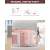 imageLOVEVOOK Travel Backpack for Women ampamp Men 40LAirline Approved Carry On Backpack Travel EssentialsTSA Carry on LuggageWaterproof Personal Item Travel BagSuitcase with 3 Packing CubesLight grayPinkPinkpink