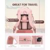 imageLOVEVOOK Travel Backpack for Women ampamp Men 40LAirline Approved Carry On Backpack Travel EssentialsTSA Carry on LuggageWaterproof Personal Item Travel BagSuitcase with 3 Packing CubesLight grayPinkPinkpink