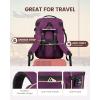 imageLOVEVOOK Travel Backpack for Women ampamp Men 40LAirline Approved Carry On Backpack Travel EssentialsTSA Carry on LuggageWaterproof Personal Item Travel BagSuitcase with 3 Packing CubesLight grayPinkDark Purpleblack1