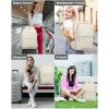 imageLOVEVOOK Travel Backpack for Women ampamp Men 40LAirline Approved Carry On Backpack Travel EssentialsTSA Carry on LuggageWaterproof Personal Item Travel BagSuitcase with 3 Packing CubesLight grayPinkBeigeflesh Beige