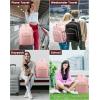 imageLOVEVOOK Travel Backpack for Women ampamp Men 40LAirline Approved Carry On Backpack Travel EssentialsTSA Carry on LuggageWaterproof Personal Item Travel BagSuitcase with 3 Packing CubesLight grayPinkPinkpink