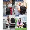 imageLOVEVOOK Travel Backpack for Women ampamp Men 40LAirline Approved Carry On Backpack Travel EssentialsTSA Carry on LuggageWaterproof Personal Item Travel BagSuitcase with 3 Packing CubesLight grayPinkBlackleopard Print