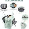imageLOVEVOOK Travel Duffle Bag  Womens Weekender Carry On Overnight Laptop ampamp Gym Bag With ToiletryShoe Pocket Hospital Labor BagMint Green