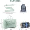 imageLOVEVOOK Travel Duffle Bag  Womens Weekender Carry On Overnight Laptop ampamp Gym Bag With ToiletryShoe Pocket Hospital Labor BagMint Green