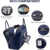 imageLOVEVOOK Travel Duffle Bag  Womens Weekender Carry On Overnight Laptop ampamp Gym Bag With ToiletryShoe Pocket Hospital Labor BagNavy