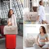 imageLOVEVOOK Travel Duffle Bag  Womens Weekender Carry On Overnight Laptop ampamp Gym Bag With ToiletryShoe Pocket Hospital Labor BagNude