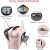 imageLOVEVOOK Travel Duffle Bag  Womens Weekender Carry On Overnight Laptop ampamp Gym Bag With ToiletryShoe Pocket Hospital Labor BagPinkmedium