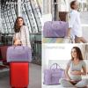 imageLOVEVOOK Travel Duffle Bag  Womens Weekender Carry On Overnight Laptop ampamp Gym Bag With ToiletryShoe Pocket Hospital Labor BagPurple
