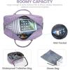imageLOVEVOOK Travel Duffle Bag  Womens Weekender Carry On Overnight Laptop ampamp Gym Bag With ToiletryShoe Pocket Hospital Labor BagPurple