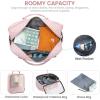 imageLOVEVOOK Travel Duffle Bag  Womens Weekender Carry On Overnight Laptop ampamp Gym Bag With ToiletryShoe Pocket Hospital Labor BagZ4pcsPink