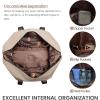 imageLOVEVOOK Travel Duffle Bag for Women Large3 Pcs Khakicoffeblack