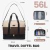 imageLOVEVOOK Travel Duffle Bag for Women Large3 Pcs Khakicoffeblack